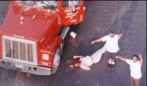 Breshikan Lives Matters demonstrators dragging an Aspergian man out of his truck and beating nearly to death