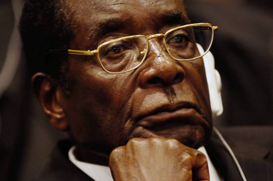 President of Zimbabwe Robert Mugabe listens as Prof. Alpha Oumar Konare,
chairman of the Commission of the African Union, addresses attendees at the
opening ceremony of the 10th Ordinary Session of the Assembly during the African
Union Summit in Addis Ab aba, Ethiopia, Jan. 31, 2008. (U.S. Air Force photo by...