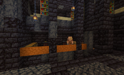 The library of the yevs and an enchanter in his workshop